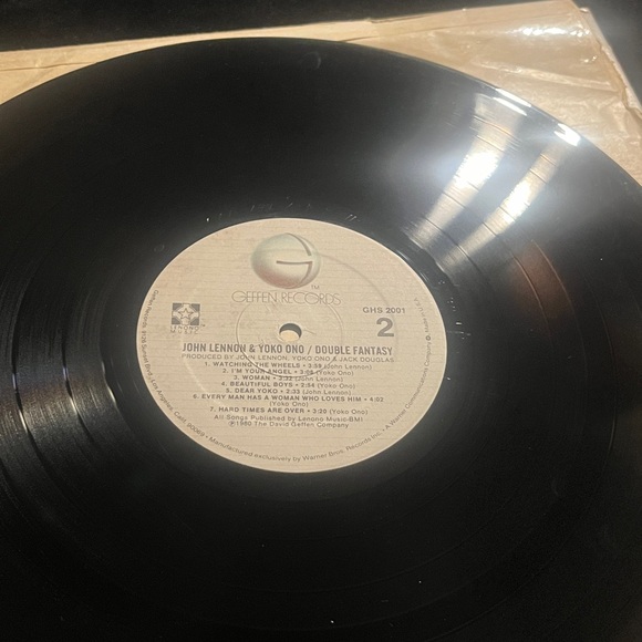 John Lennon and Yoko Ono Double Fantasy LP Vinyl Record . 1980 - Picture 12 of 14